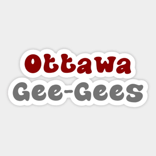 Ottawa Gee-Gees Sticker